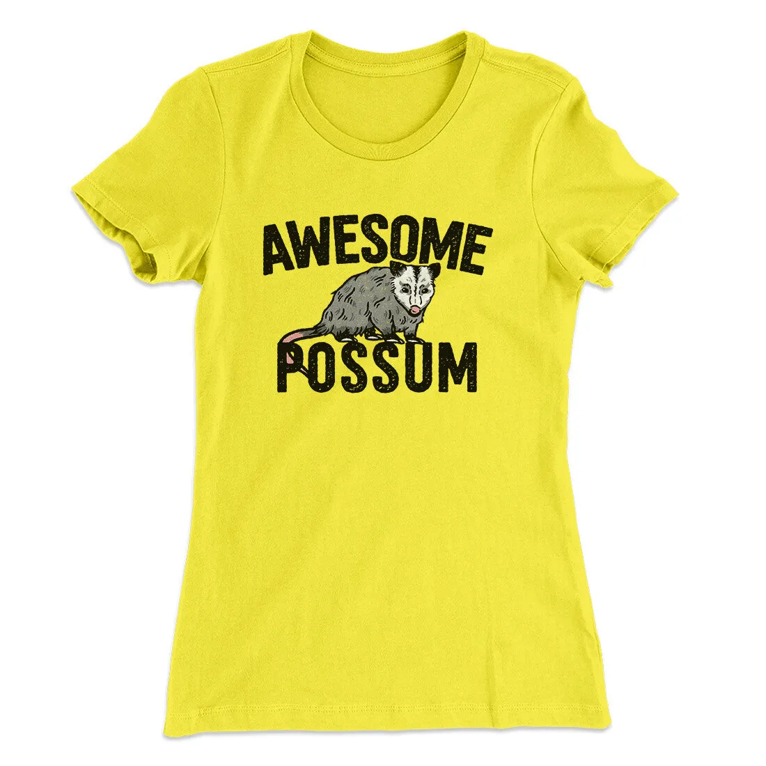 Awesome Possum Funny Women's T-Shirt