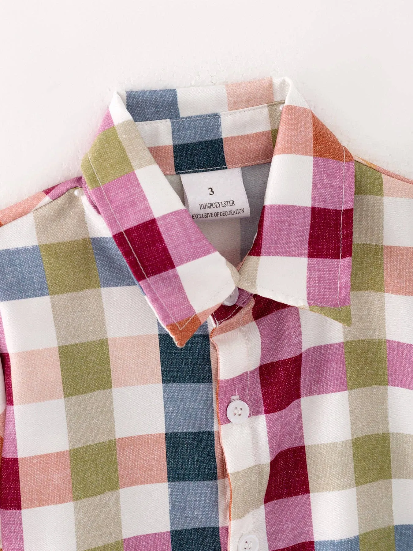 Baby Boys Plaid T-shirt  TPB40509
