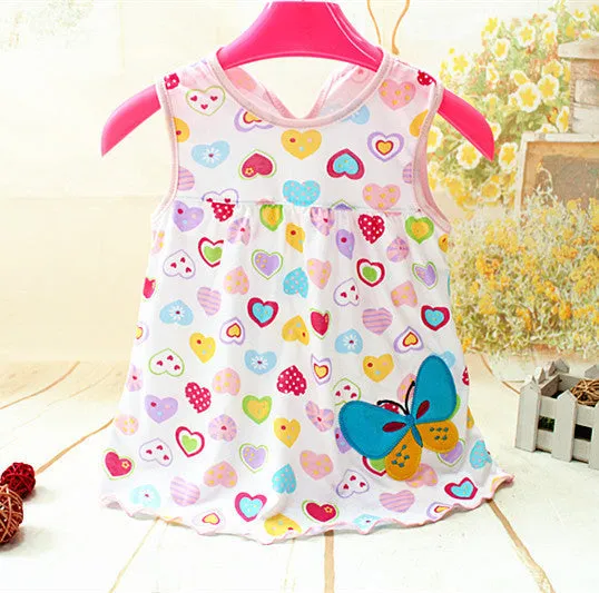 Baby Dresses Princess Girls Dress 0-1years Cotton Clothing Baby Infant Summer Clothes