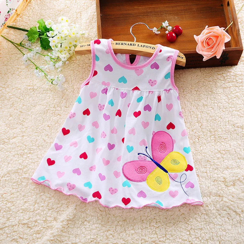 Baby Dresses Princess Girls Dress 0-1years Cotton Clothing Baby Infant Summer Clothes