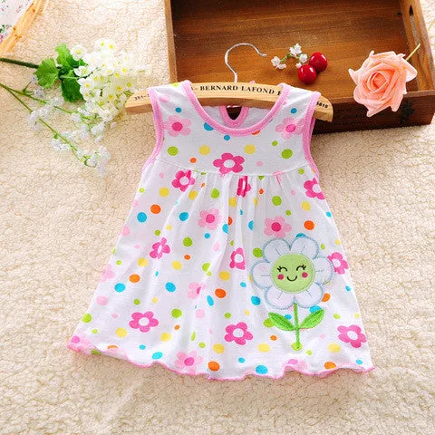 Baby Dresses Princess Girls Dress 0-1years Cotton Clothing Baby Infant Summer Clothes