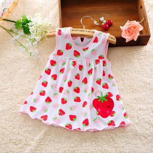 Baby Dresses Princess Girls Dress 0-1years Cotton Clothing Baby Infant Summer Clothes