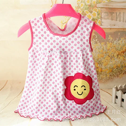 Baby Dresses Princess Girls Dress 0-1years Cotton Clothing Baby Infant Summer Clothes