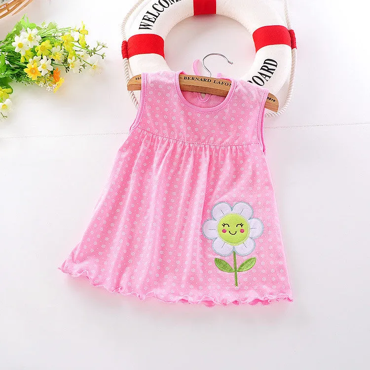 Baby Dresses Princess Girls Dress 0-1years Cotton Clothing Baby Infant Summer Clothes