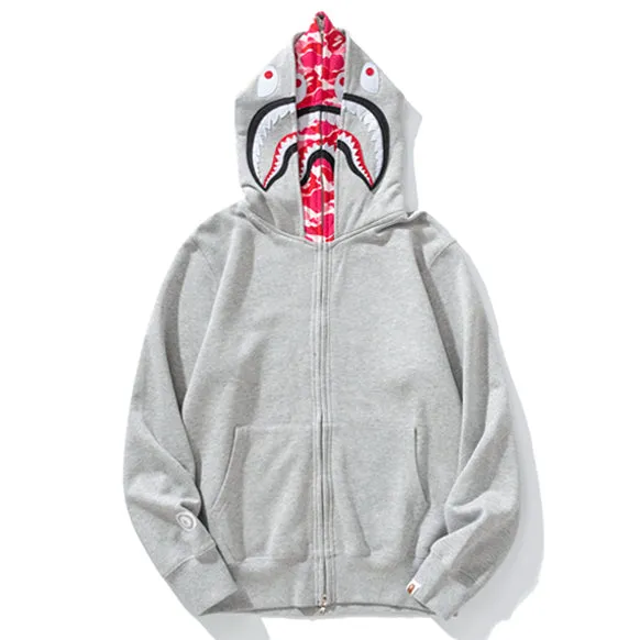 BAPE Shark Zipper Double Hoodie