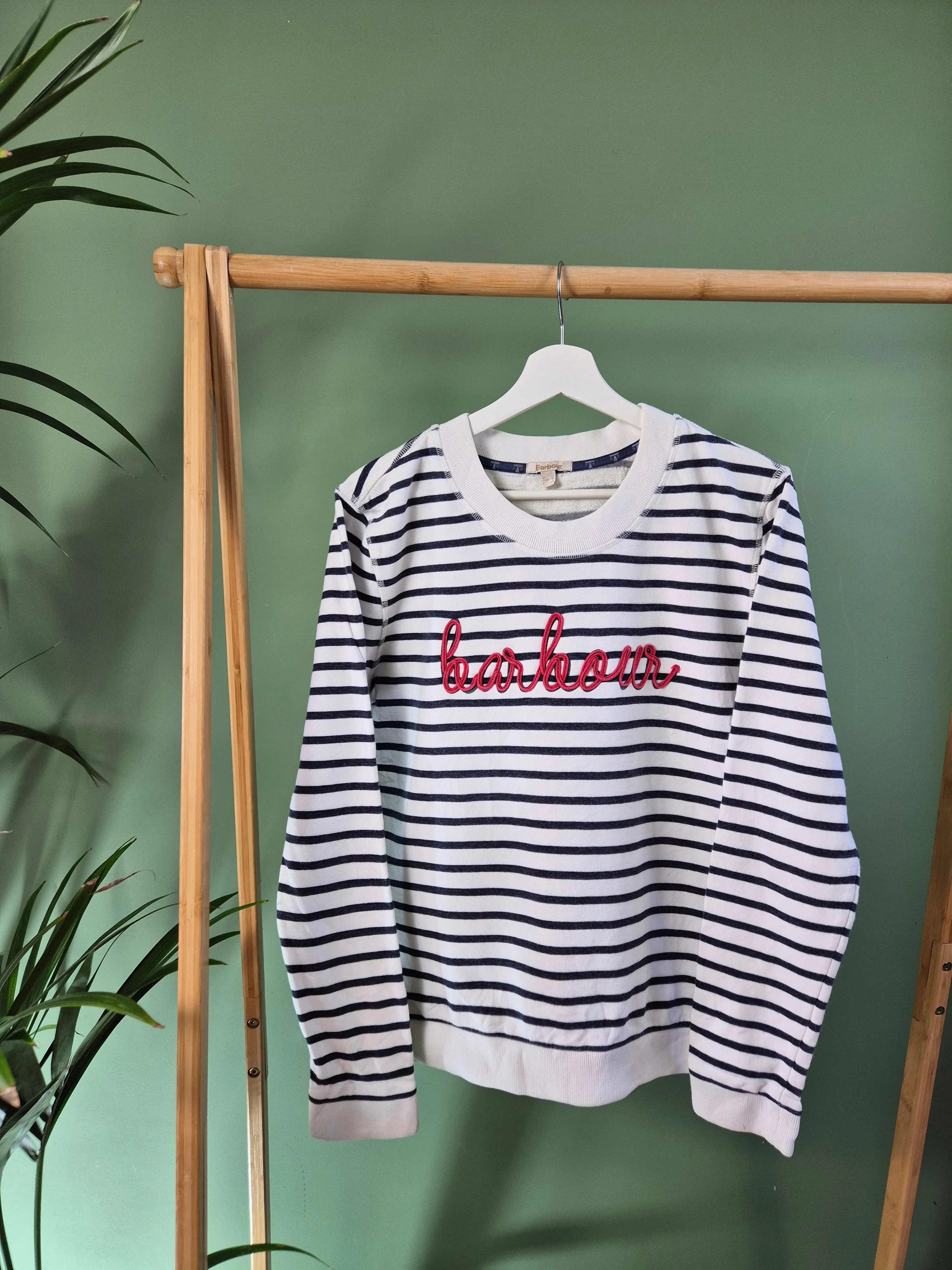 Barbour tripes sweater maat M