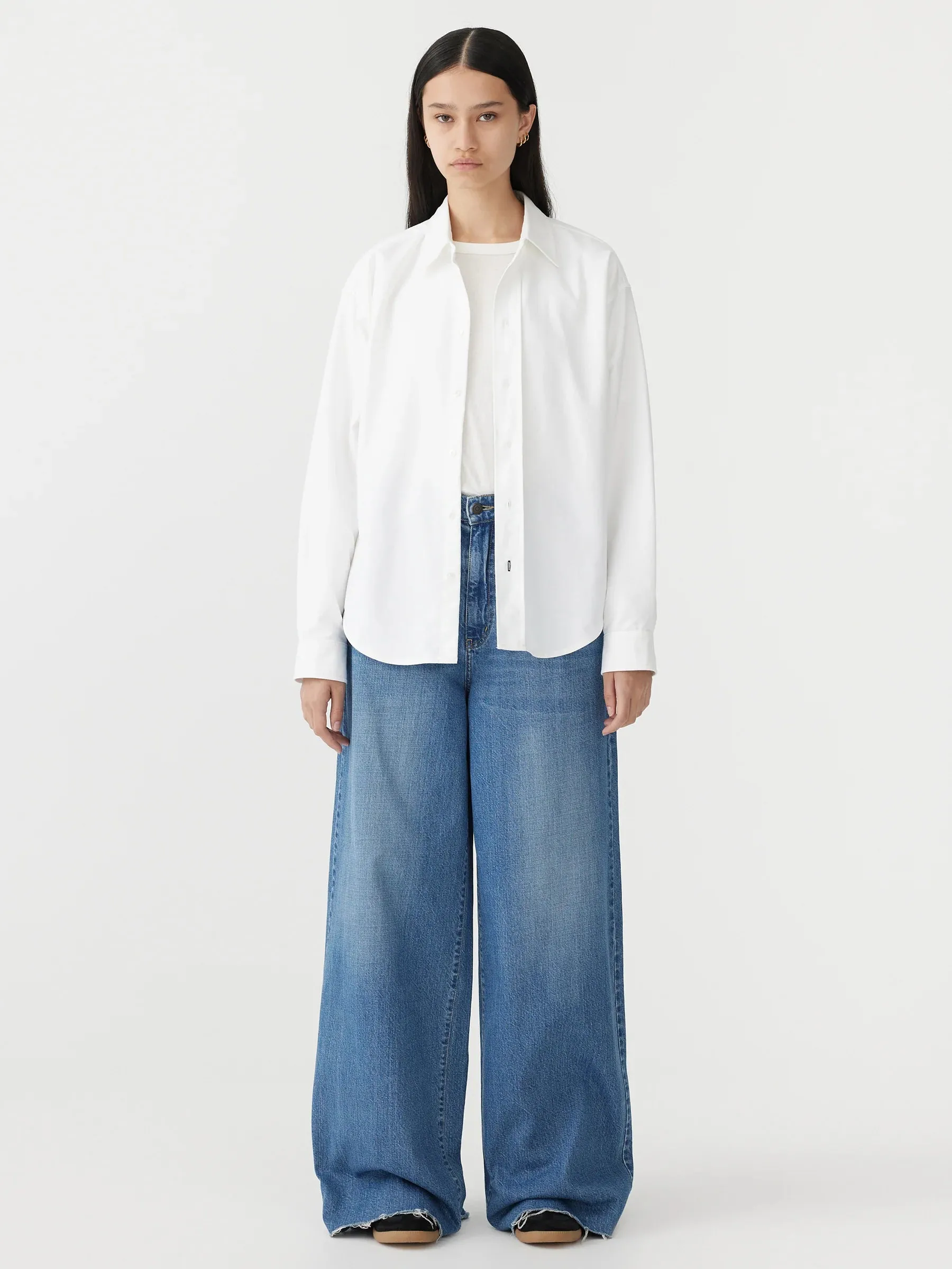 Bassike Oversized Universal Shirt in White