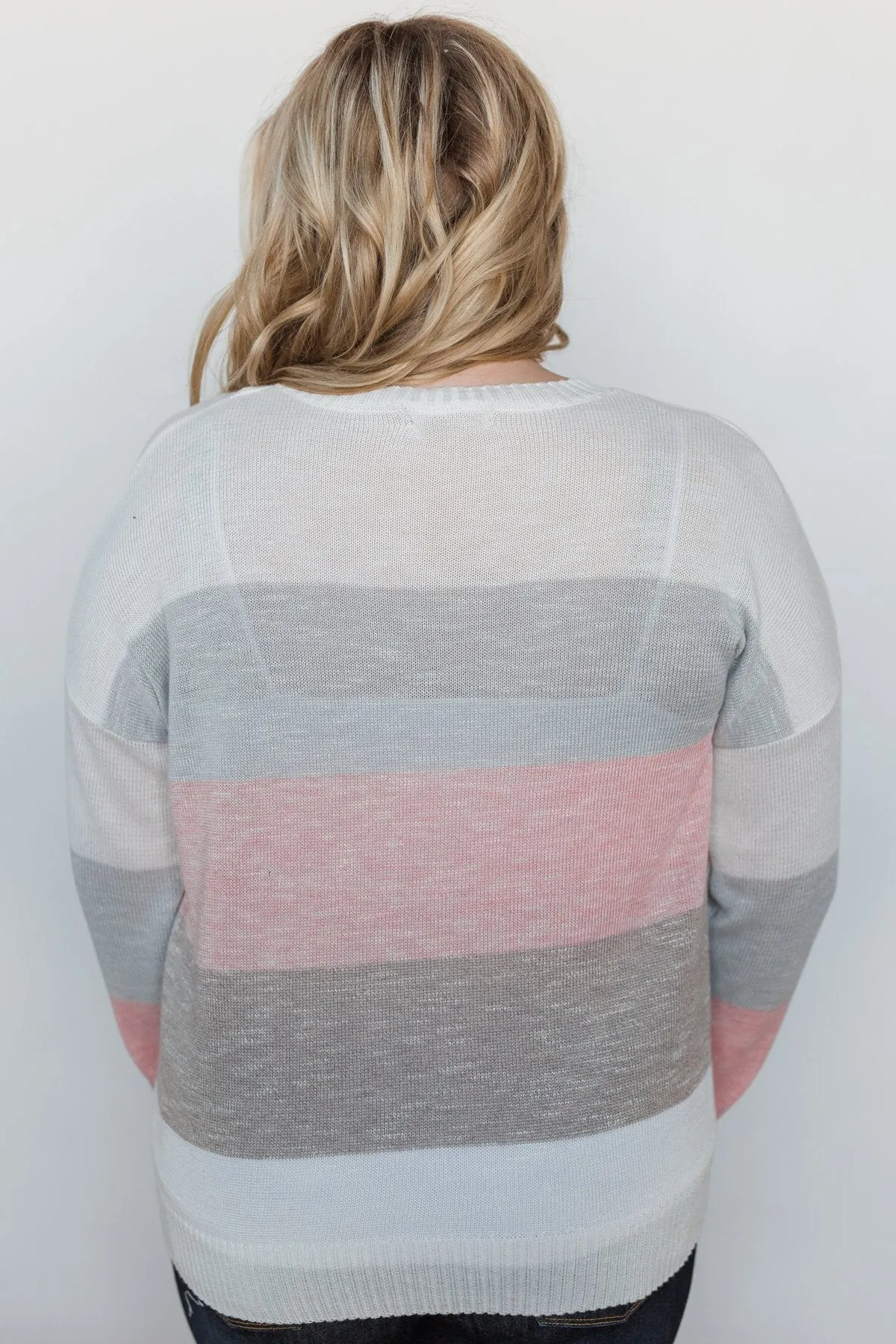 Be My Forever Cozy Sweater - Blush & Neutral Tones