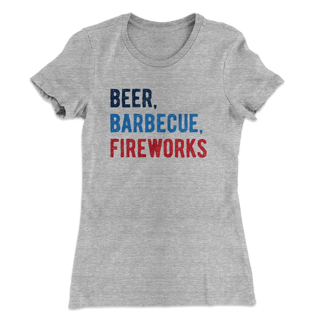 Beer, Barbecue, Fireworks Women's T-Shirt
