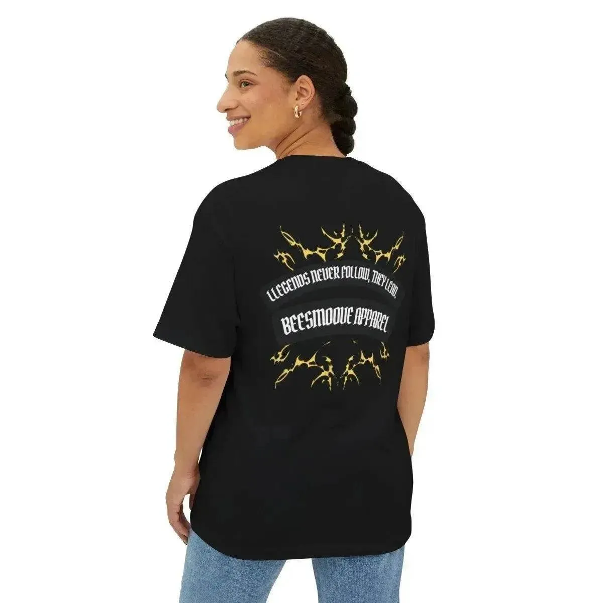 Beesmoove Legends never follow, they lead Oversized Boxy Tee
