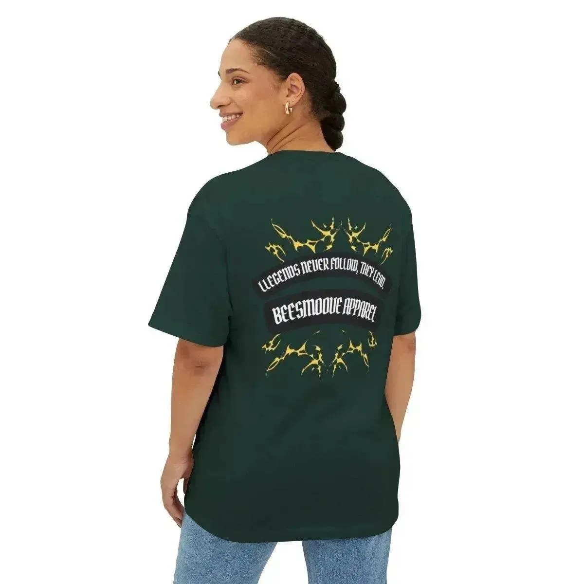 Beesmoove Legends never follow, they lead Oversized Boxy Tee