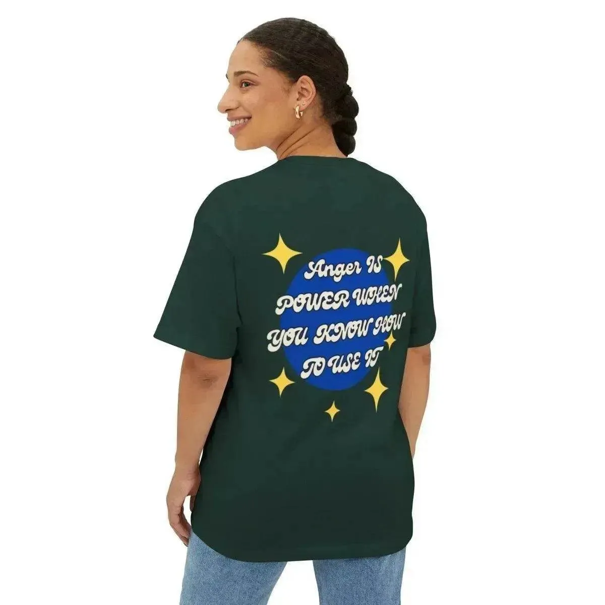 Beesmoove turn up the volume Unisex Oversized Boxy Tee