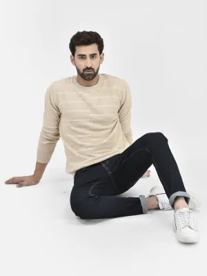 Beige Stripes Sweaters