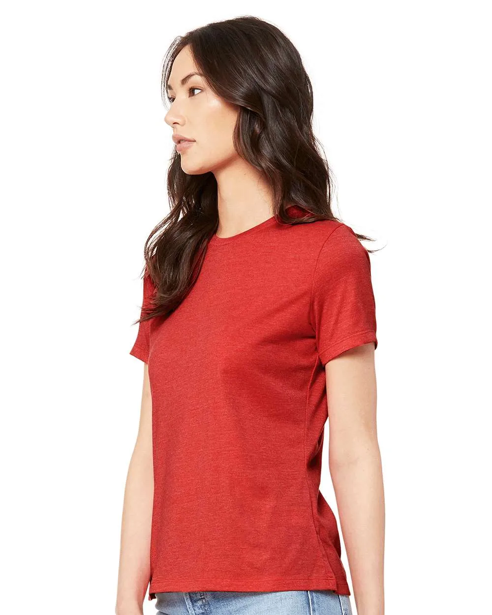 BELLA   CANVAS - Women’s Relaxed Fit Heather CVC Tee - 6400CVC