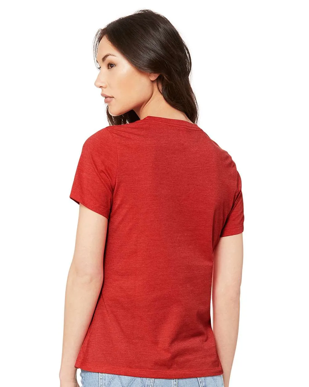 BELLA   CANVAS - Women’s Relaxed Fit Heather CVC Tee - 6400CVC