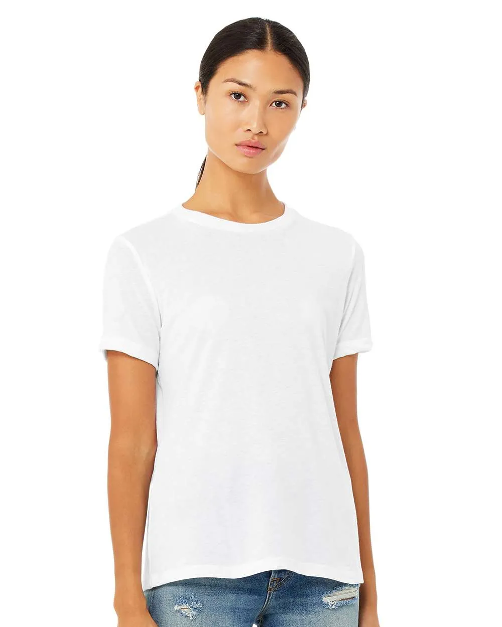 BELLA   CANVAS - Women’s Relaxed Fit Heather CVC Tee - 6400CVC