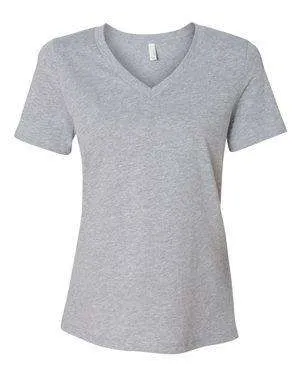 Bella   Canvas Women's Relaxed Jersey V-Neck T-Shirt - 6405