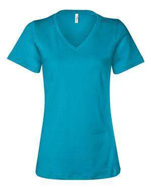 Bella   Canvas Women's Relaxed Jersey V-Neck T-Shirt - 6405