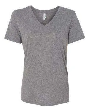Bella   Canvas Women's Relaxed Jersey V-Neck T-Shirt - 6405