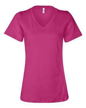 Bella   Canvas Women's Relaxed Jersey V-Neck T-Shirt - 6405
