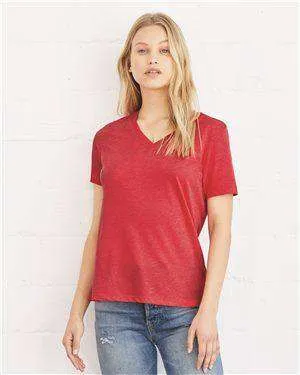 Bella   Canvas Women's Relaxed Jersey V-Neck T-Shirt - 6405