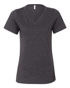 Bella   Canvas Women's Relaxed Jersey V-Neck T-Shirt - 6405