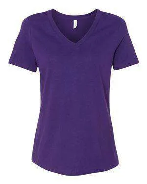 Bella   Canvas Women's Relaxed Jersey V-Neck T-Shirt - 6405