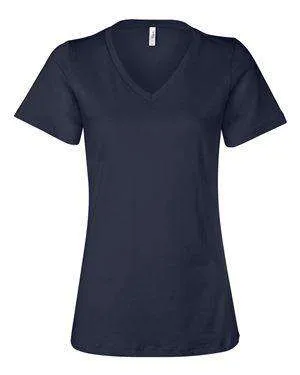 Bella   Canvas Women's Relaxed Jersey V-Neck T-Shirt - 6405