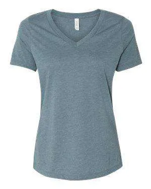 Bella   Canvas Women's Relaxed Jersey V-Neck T-Shirt - 6405