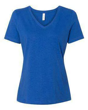 Bella   Canvas Women's Relaxed Jersey V-Neck T-Shirt - 6405