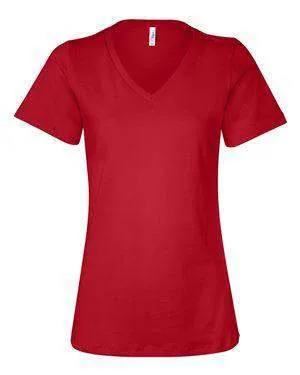 Bella   Canvas Women's Relaxed Jersey V-Neck T-Shirt - 6405