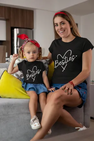 Besties Heart Matching T-shirts
