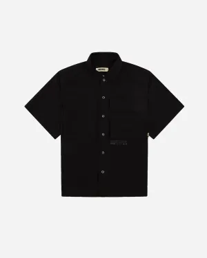 Beth Rib-Tech Cargo Shirts - Black