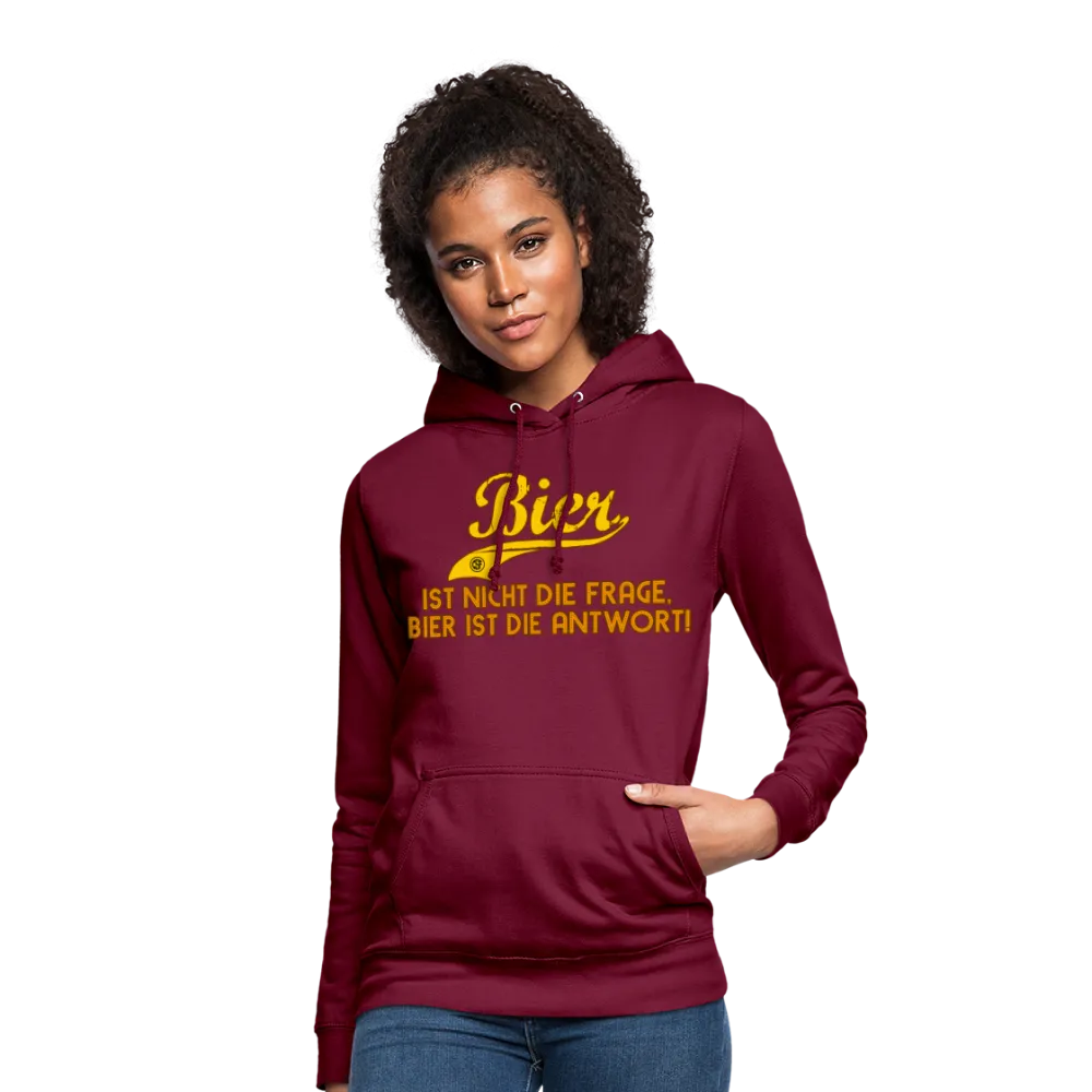 Bier ist nicht die Frage Bier ist die Antwort - Hoodie