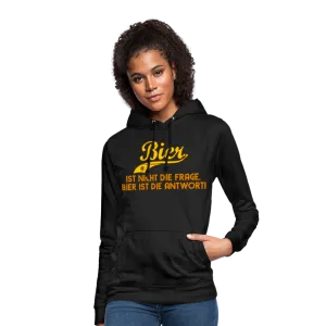 Bier ist nicht die Frage Bier ist die Antwort - Hoodie