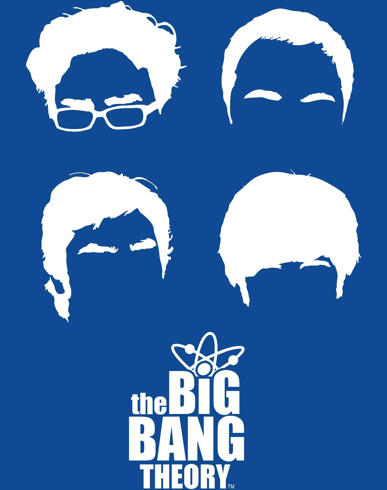 Big Bang Theory  Logo Group Hair Official Men's T-shirt
