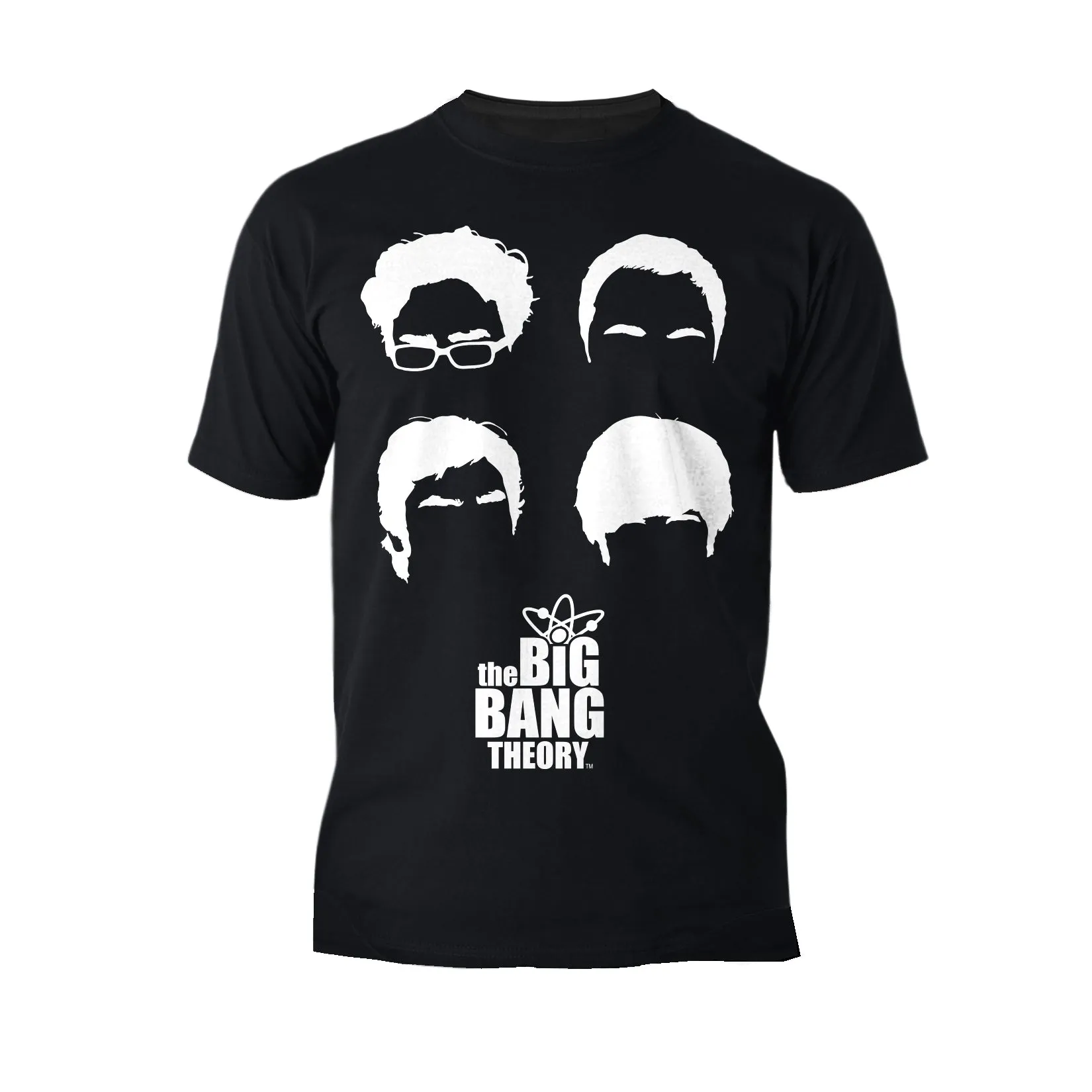 Big Bang Theory  Logo Group Hair Official Men's T-shirt