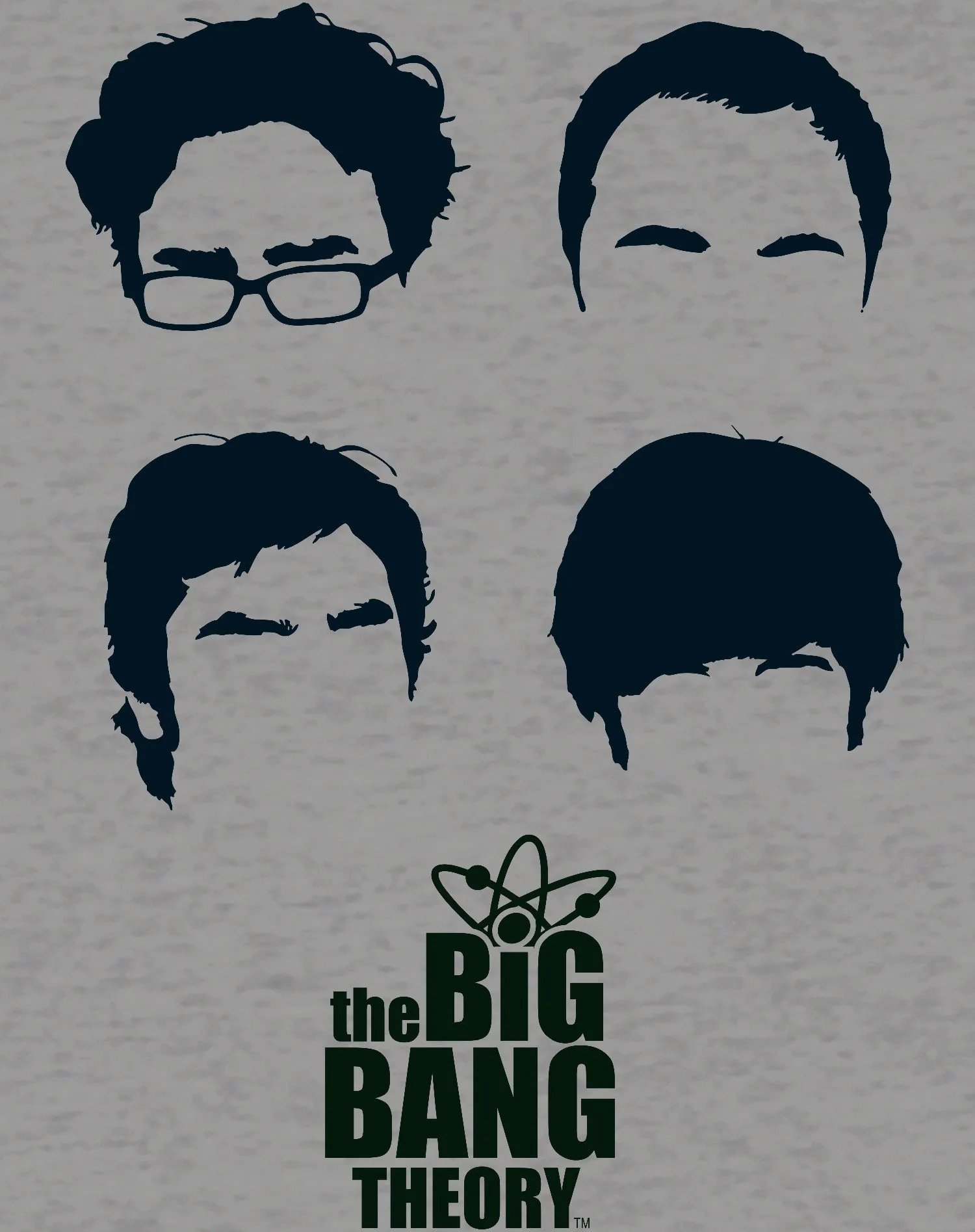Big Bang Theory  Logo Group Hair Official Men's T-shirt