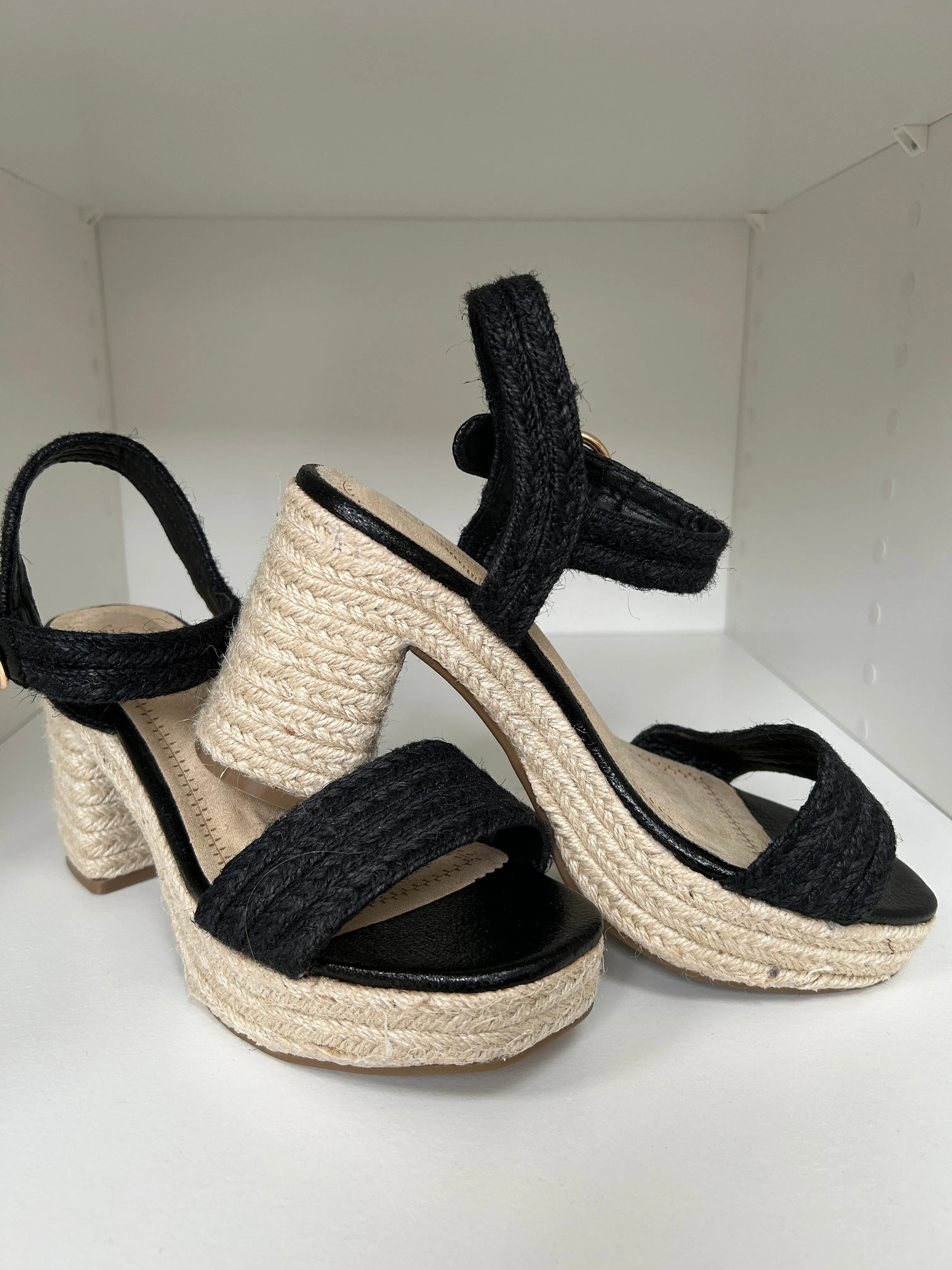 Black Braided Platforms