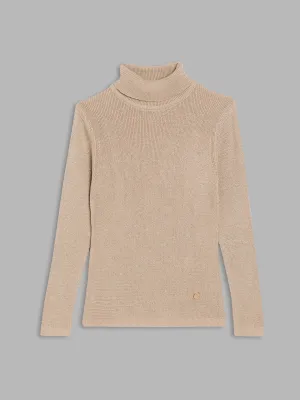 Blue Giraffe Girls Natural Solid Sweater