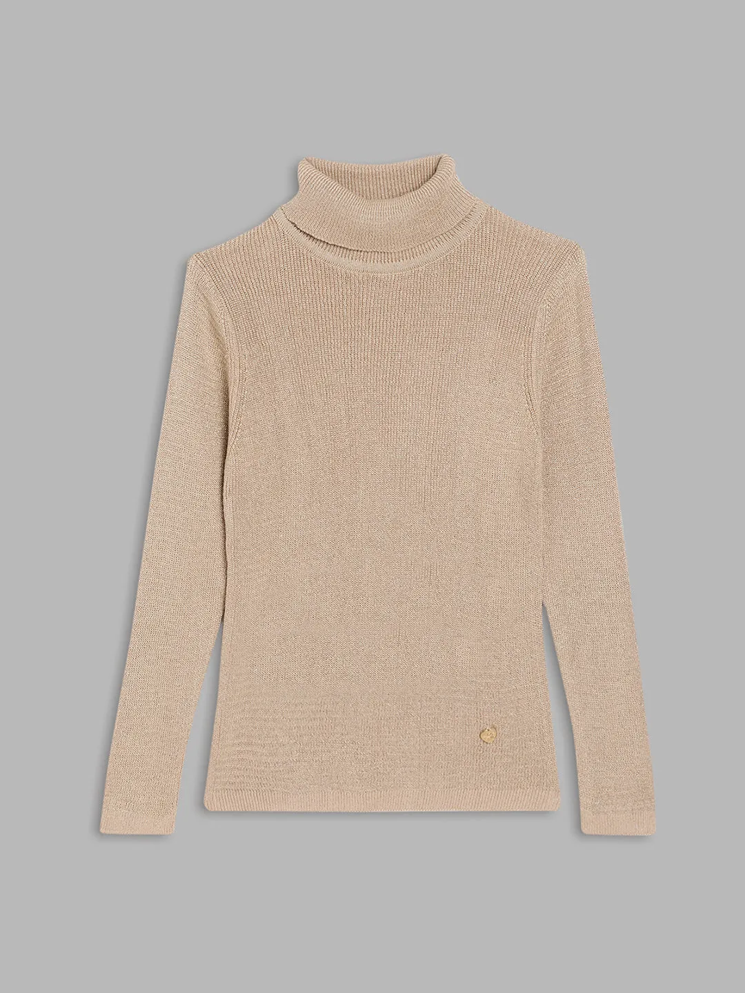 Blue Giraffe Girls Natural Solid Sweater