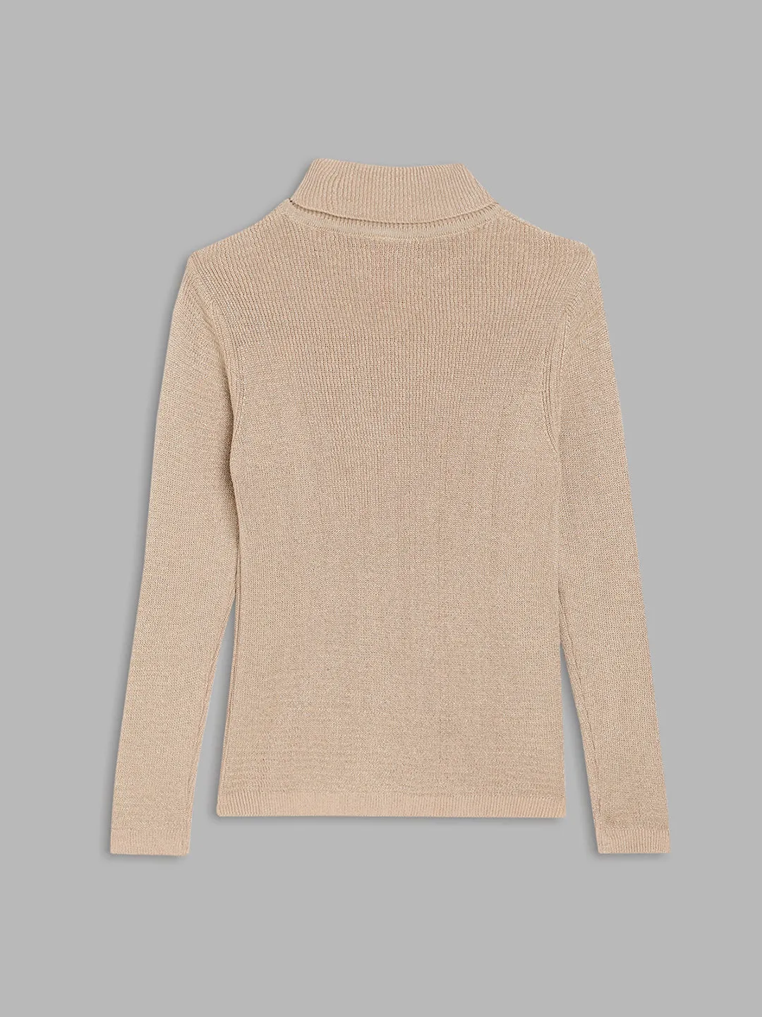 Blue Giraffe Girls Natural Solid Sweater