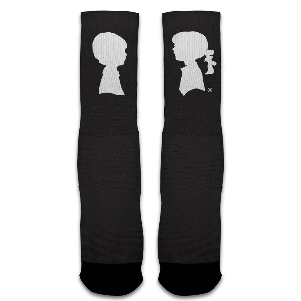 BMG Logo Socks (Vintage Black/White)