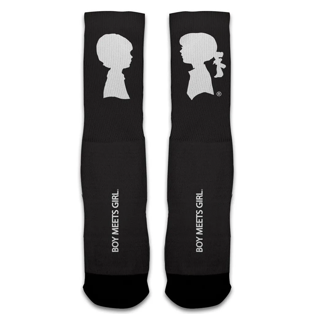 BMG Logo Socks (Vintage Black/White)