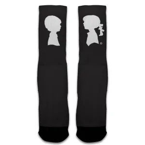 BMG Logo Socks (Vintage Black/White)