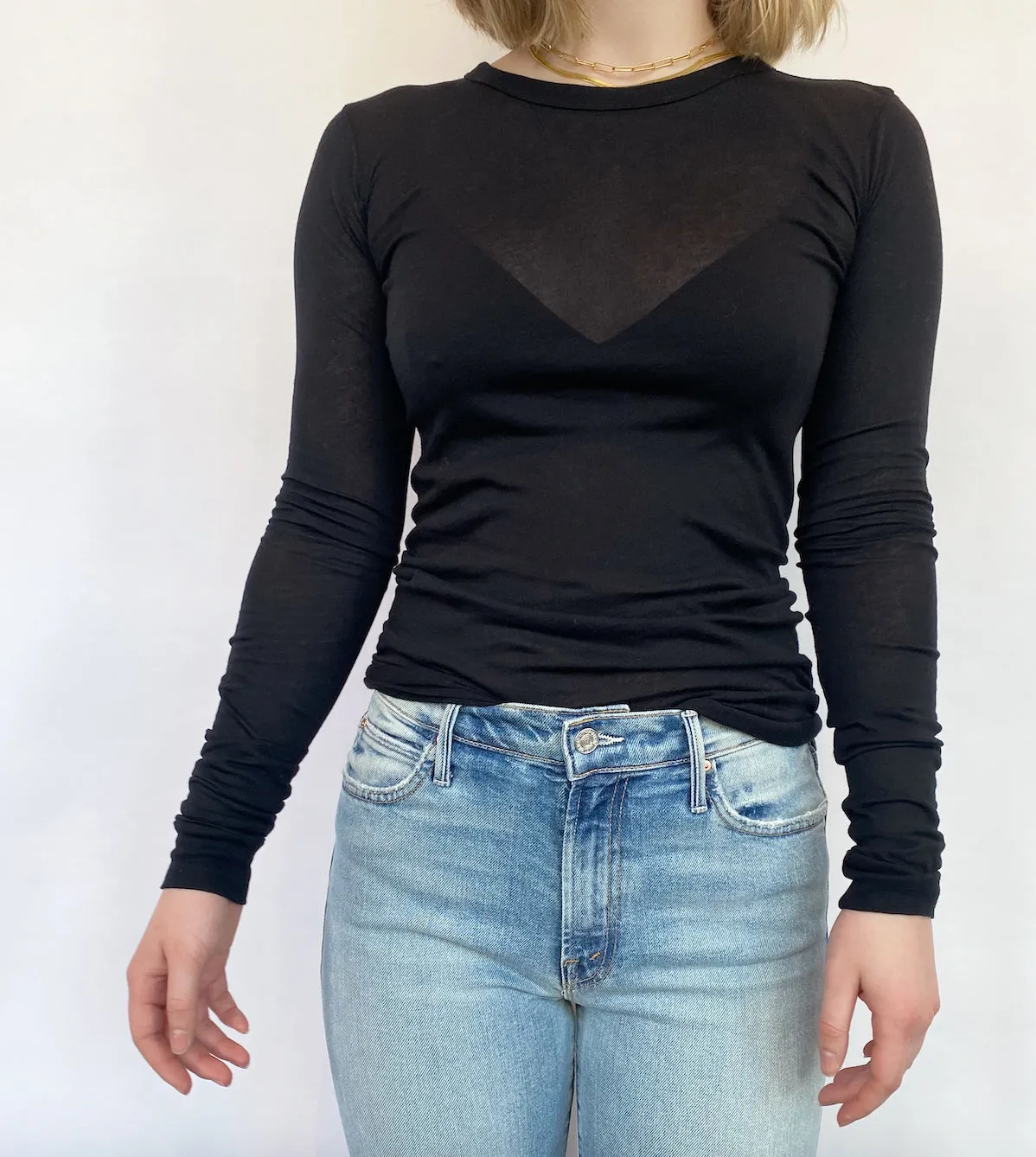 Bold L/S Crew - Black