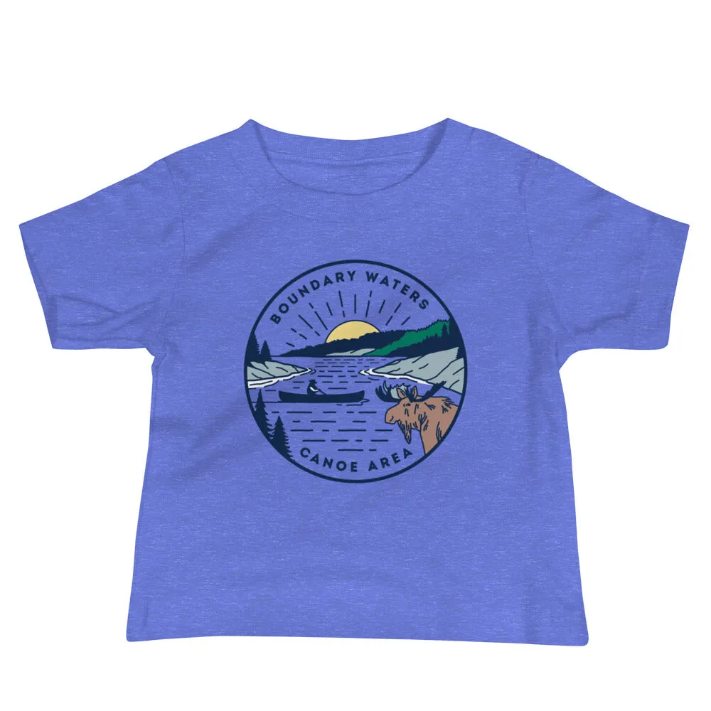 Boundary Waters - Basswood Lake Baby Short Sleeve T-Shirt