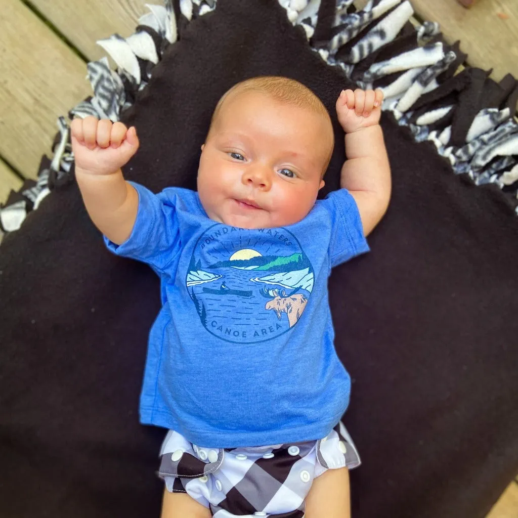 Boundary Waters - Basswood Lake Baby Short Sleeve T-Shirt