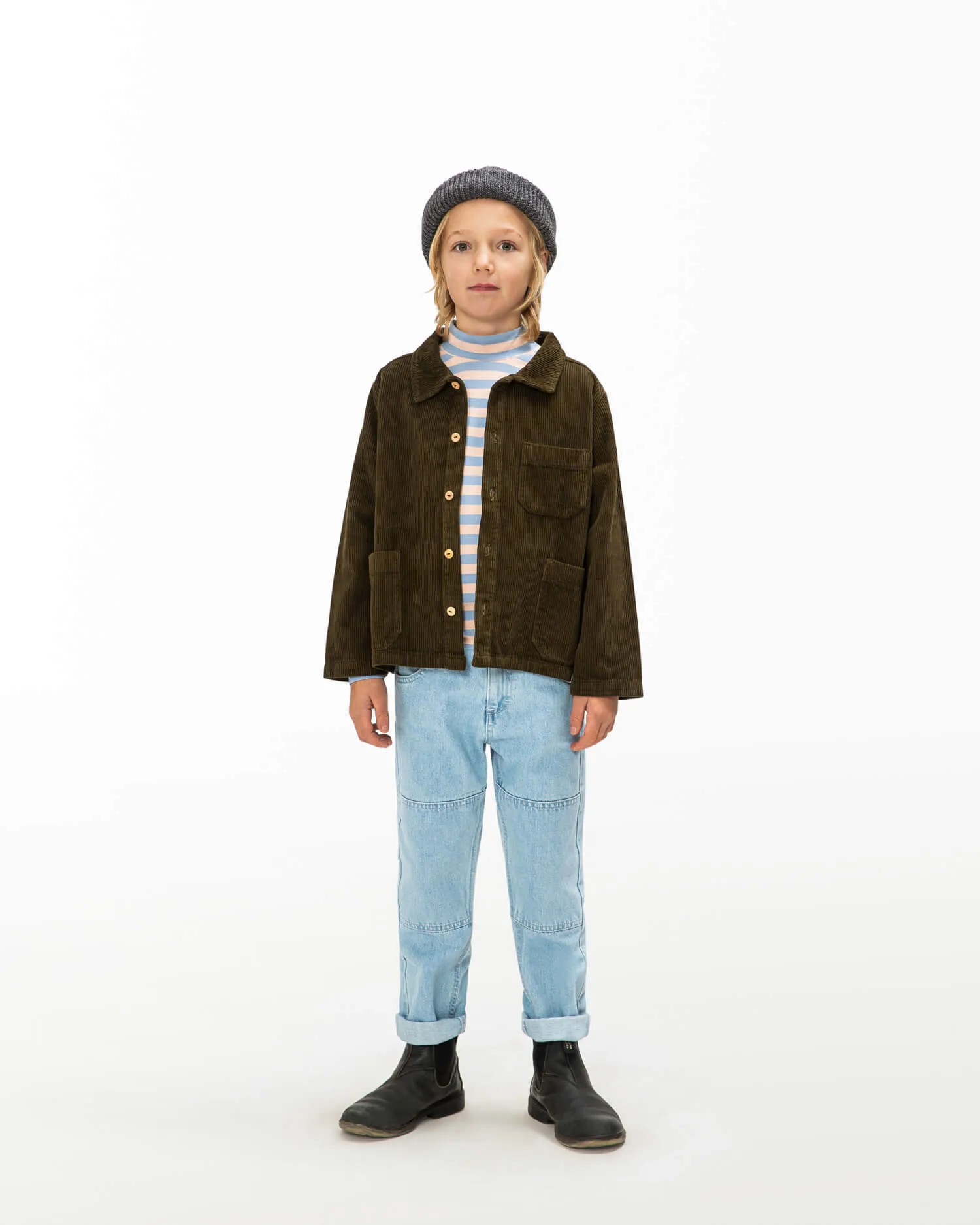 Boxy Corduroy Jacket moss
