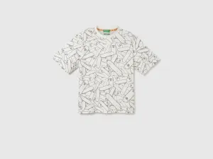 Boxy Fit Round Neck Printed T-shirts